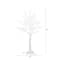 4ft. Pre-Lit White Twig Artificial Tree, Warm White LED Lights